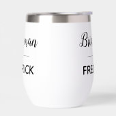 Bridesman Black Handwriting Script Mariage (Gauche)