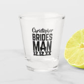 Bridesman Shot Glass Weddenschap Shot Glas (Voorkant)