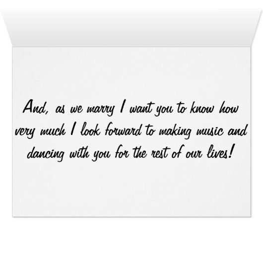 BRIDETOGROOM OF GROOMTOBRIDE VERKLAART VAN DE WEDI (Binenzijde Horizontaal (Onderkant))