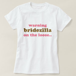 Bridezilla aan de rand Fun Tigerprint T-Shirt