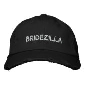 BRIDEZILLA Bride casquette de broderie (Devant)