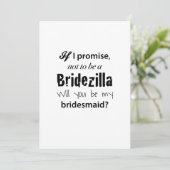 Bridezilla - Invitation de demoiselle d'honneur (Debout devant)