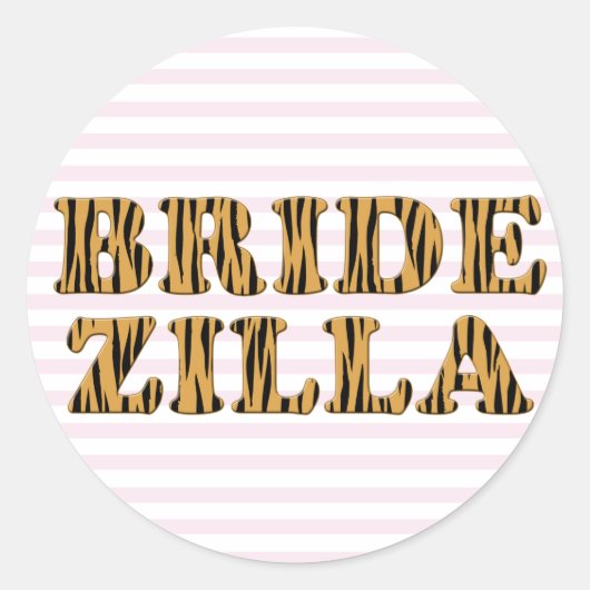 Bridezilla | Stickers Pinces Roses & Tigerprint (Devant)