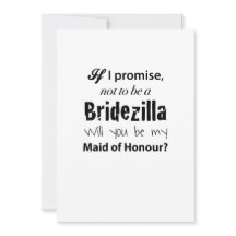 Bridezilla - Uitnodiging bruidsmeisje