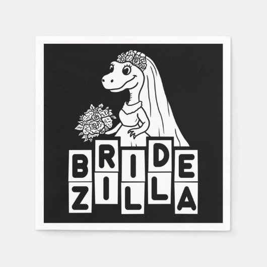  Bridezilla Wedding Bachelorette Servet (Voorkant)