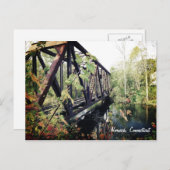 Bridge at Yantic Falls Norwich, Connecticut Briefkaart (Voorkant / Achterkant)