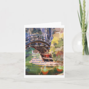 Bridge Blessing God's Love Notecard Kaart