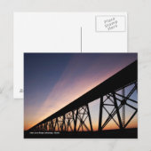 Bridge-brug op hoog niveau briefkaart (Voorkant / Achterkant)