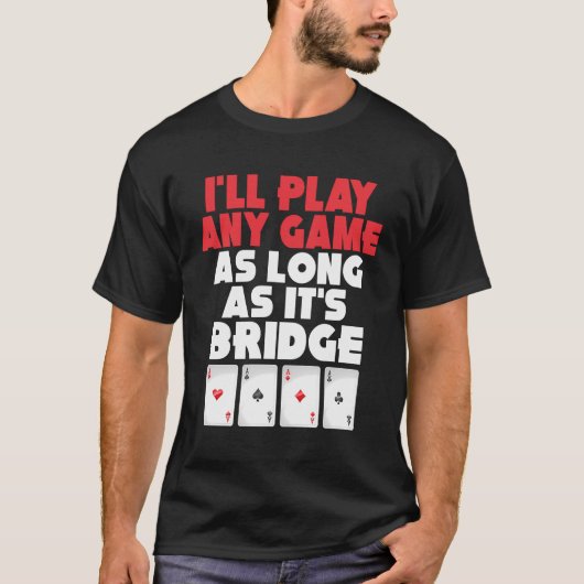 Bridge Card Game Apparel Clofit T-shirt (Voorkant)