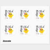 Bridge Chick Ronde Sticker (Vel)