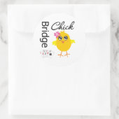 Bridge Chick Ronde Sticker (Tas)