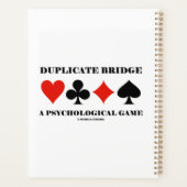 Bridge een psychologisch spel dupliceren planner (Achterkant)
