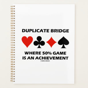Bridge en double où 50% de réussite est une réalis