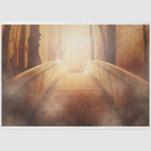 Bridge Fantasy Forest Decoupage Tissue Paper Tissuepapier