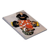 Bridge Game van Norman Rockwell Notitieboek (Rechterzijde)