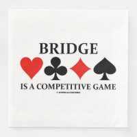 Bridge is een competitief spel met vier Kaart pakk