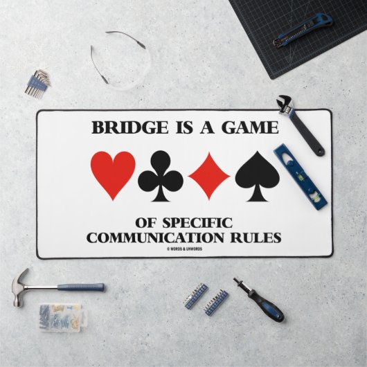 Bridge is een spel van specifieke communicatierege bureaumat (Werkstation)