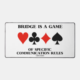 Bridge is een spel van specifieke communicatierege bureaumat