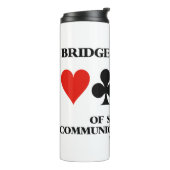 Bridge is een spel van specifieke communicatierege thermosbeker (Gedraaid links)