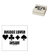 Bridge Lover in vier Kaarten Rubberstempel (Gestempeld)