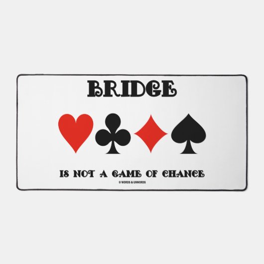 Bridge N'Est Pas Un Jeu De Chance Quatre Costumes  (Recto)