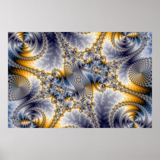 Bridge Network - Mandelbrot Fractal Art Poster (Voorkant)