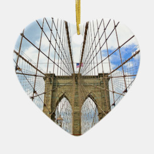 Bridge New York Brooklyn City Building Structure Keramisch Ornament