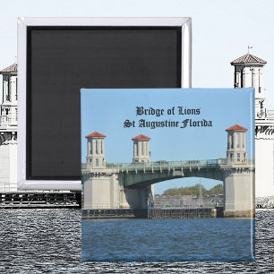 Bridge of Lions St Augustine Florida Photographic Magneet