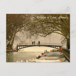 Bridge of Love, Annecy, Frankrijk Briefkaart