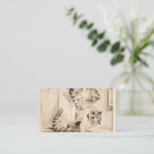 Bridge of Sighs by Louis Wain Visitekaartje (Staand voorkant)