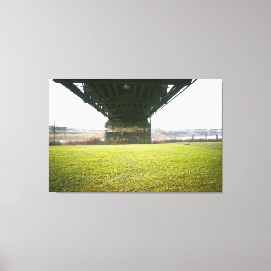 Bridge Over Scioto River Canvas Afdruk (Voorkant)