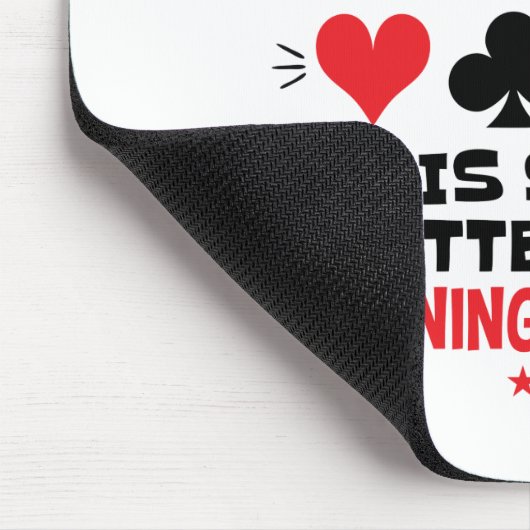 Bridge Player Funny Quote Bad Day aan Bridge Table Muismat (Hoek)