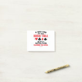 Bridge Player Funny Quote Bad Day aan Bridge Table Post-it® Notes (Op bureau)