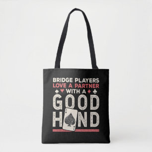Bridge Player Joke Partner Goede Hand Draagtas