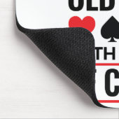 Bridge Player onderschat nooit oude Lady-kaarten Muismat (Hoek)