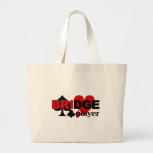 Bridge Player-tas Grote Tote Bag