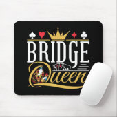 Bridge Queen Kaart Spel Vrouwen Muismat (Met muis)