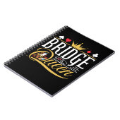 Bridge Queen Kaart Spel Vrouwen Notitieboek (Linkerzijde)