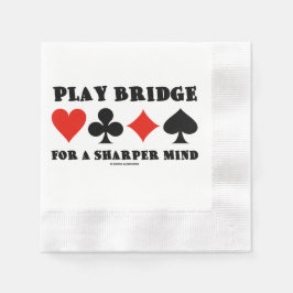 Bridge Spelen Voor Een Scherpere Geest Vier Kaart  Servet