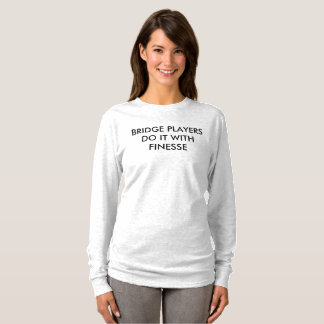 BRIDGE spelers doen het met Finesse - Lange hoes T T-shirt