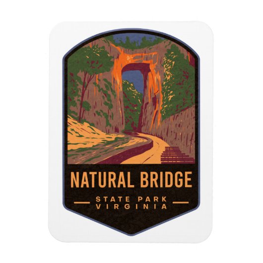 Bridge State Park Virginia Magneet (Verticaal)