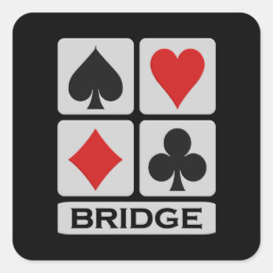 Bridge-stickers Vierkante Sticker