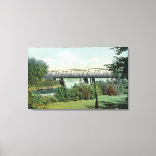 Bridge Street Uitzicht van Hadley Bridge Canvas Afdruk