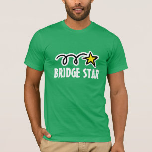 Bridge t-shirt met coole slogan en grappige ster
