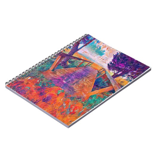 Bridge to peace an A.I.-schilderij Notitieboek (Linkerzijde)