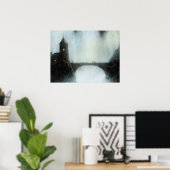 bridgefalls réunion imaginaire paysage poster (Bureau à domicile)