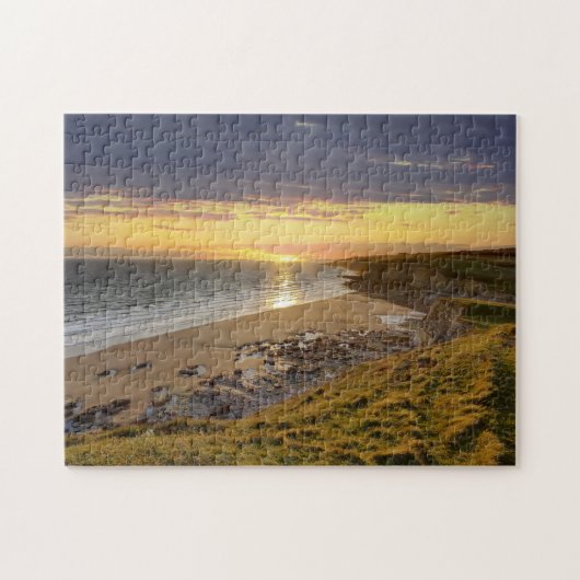 Bridgend Beach Wales Legpuzzel (Horizontaal)
