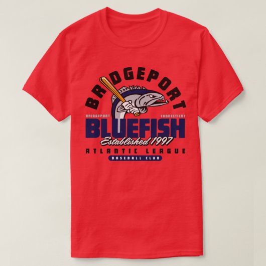 Bridgeport Blauwvis T-shirt (Design voorkant)