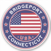 Bridgeport Connecticut, Bridgeport Sticker (Voorkant)