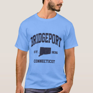Bridgeport Connecticut CT VS oud staat Athlet T-shirt